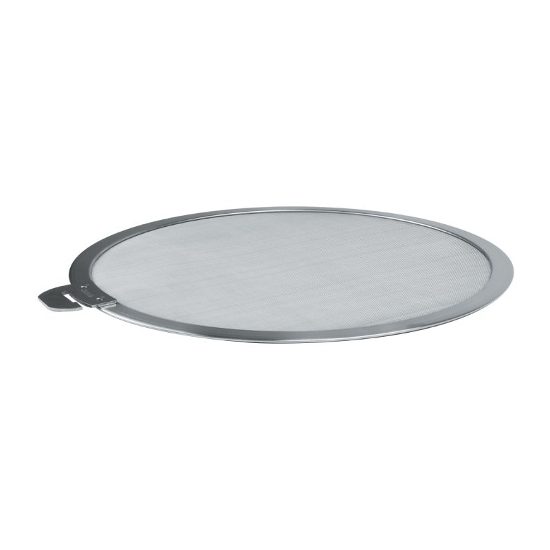 Couvercle anti-projection inox à poignée amovible Cristel