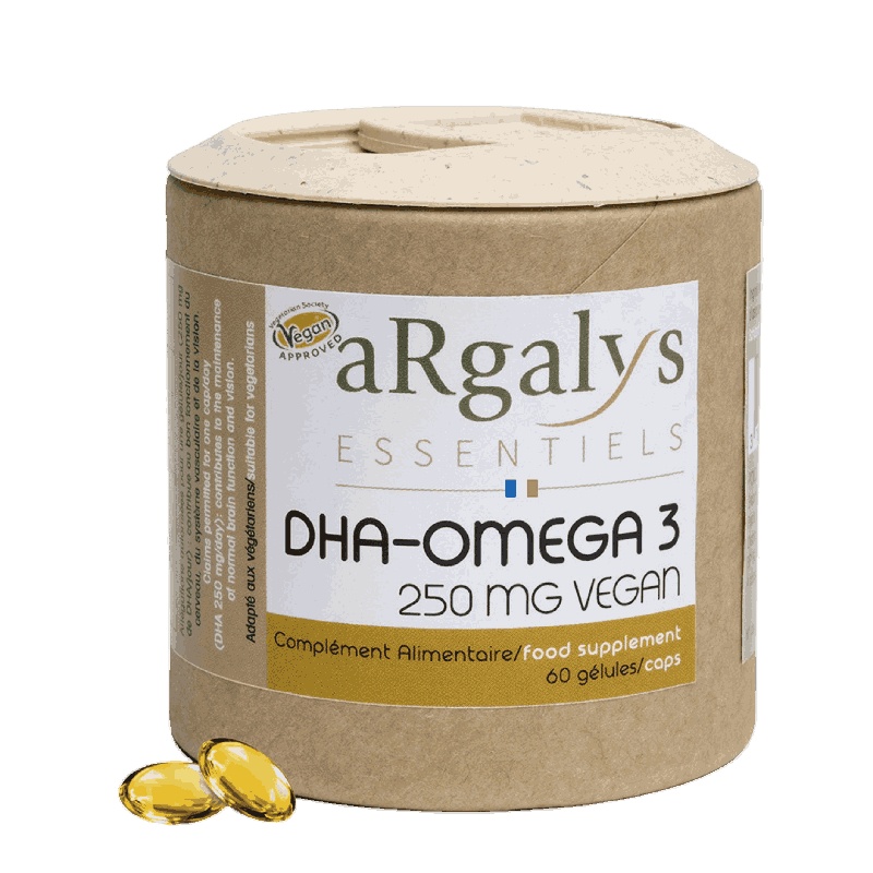 Oméga 3 DHA Vegan - 60 gélules Argalys