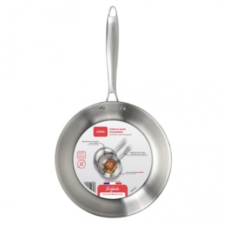 Poêle inox Brigade 24 cm Livoo