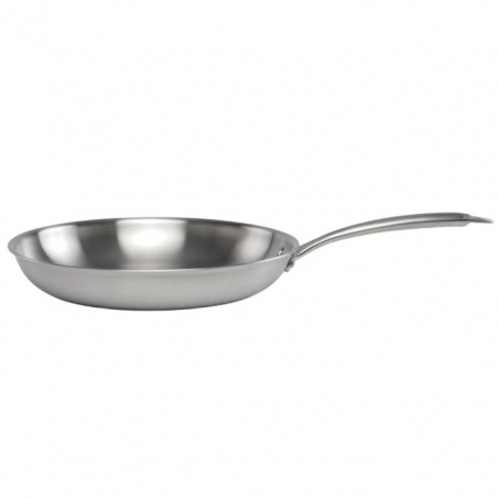 Poêle inox compatible induction Brigade 24 cm Livoo