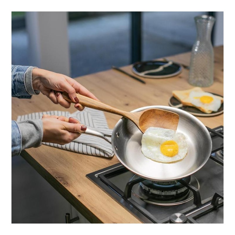 Poêle acier inoxydable Brigade 28 cm Livoo