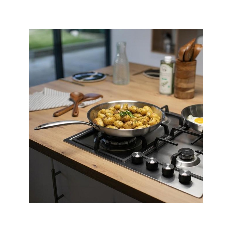 Poêle inox Brigade 28 cm Livoo