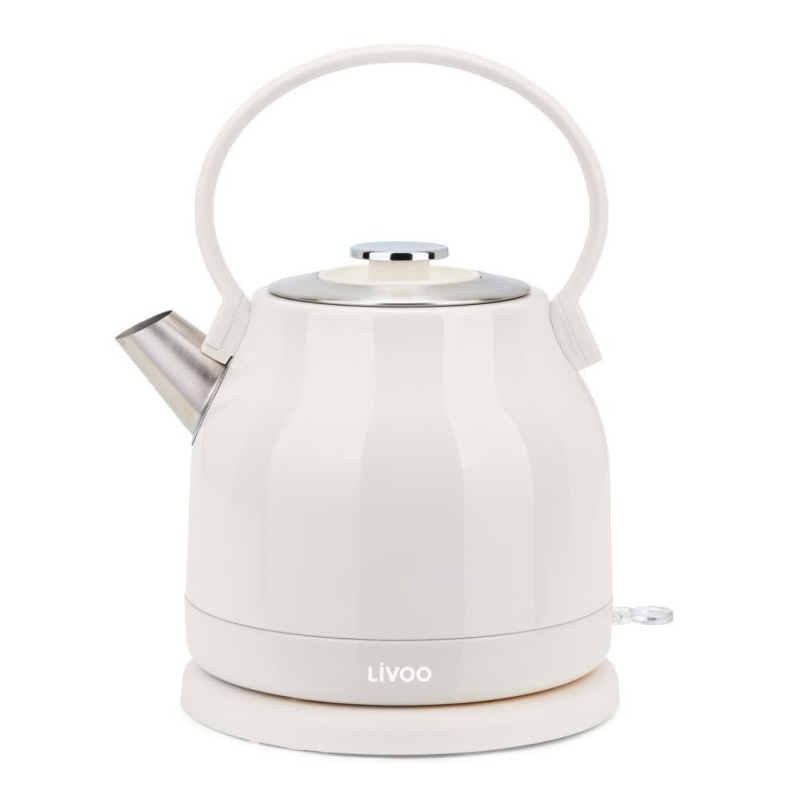 Bouilloire rétro 1,5L électrique 2200W en inox Livoo