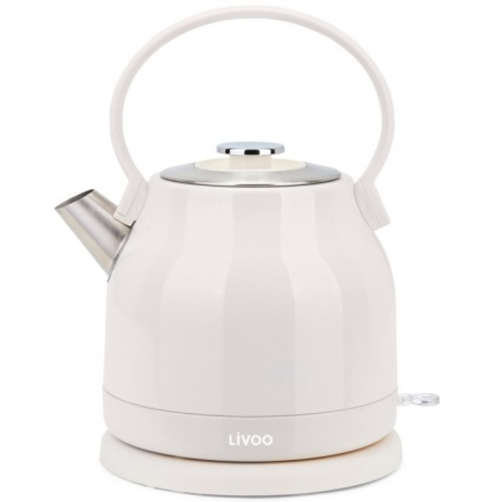 Bouilloire rétro 1,5L électrique 2200W en inox Livoo - Livoo