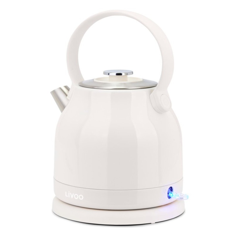 Bouilloire rétro 1,5L électrique 2200W en inox Livoo