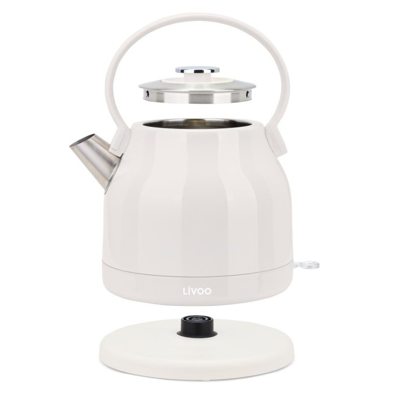 Bouilloire rétro 1,5L électrique 2200W en inox Livoo