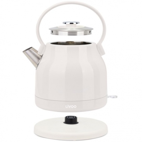 Bouilloire rétro 1,5L électrique 2200W en inox Livoo