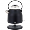 Bouilloire rétro 1,5L électrique 2200W en inox - Noir Livoo