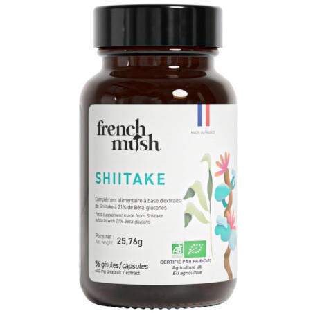 Shiitaké en gélules - Champignon adaptogène BIO (Immunité et Digestion) French Mush - French Mush