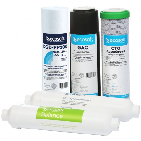 Lot de 5 filtres de remplacement PURE Balance Ecosoft