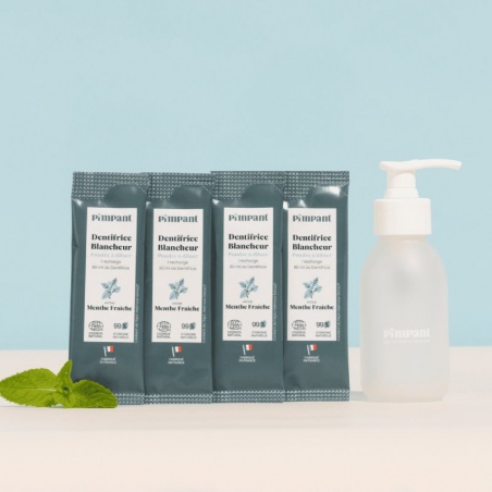 Dentifrice blancheur à dissoudre + 4 recharges Pimpant - Pimpant