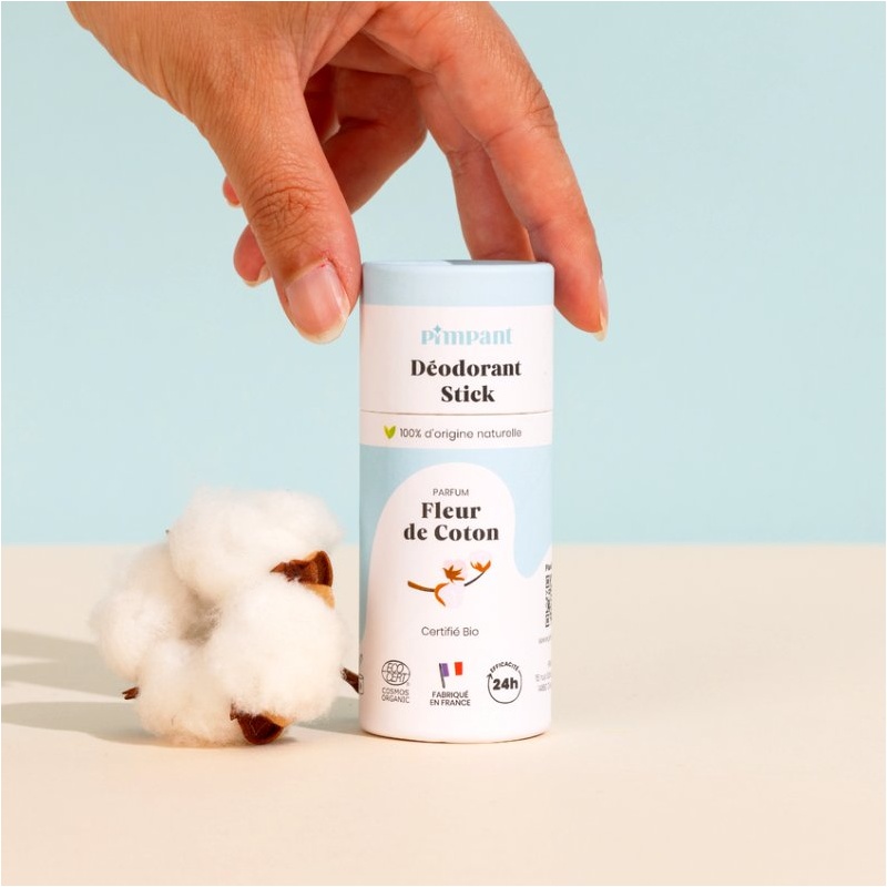 Déodorant en stick bio Fleur de Coton Pimpant