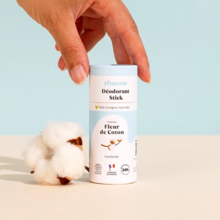 Déodorant en stick bio Fleur de Coton Pimpant