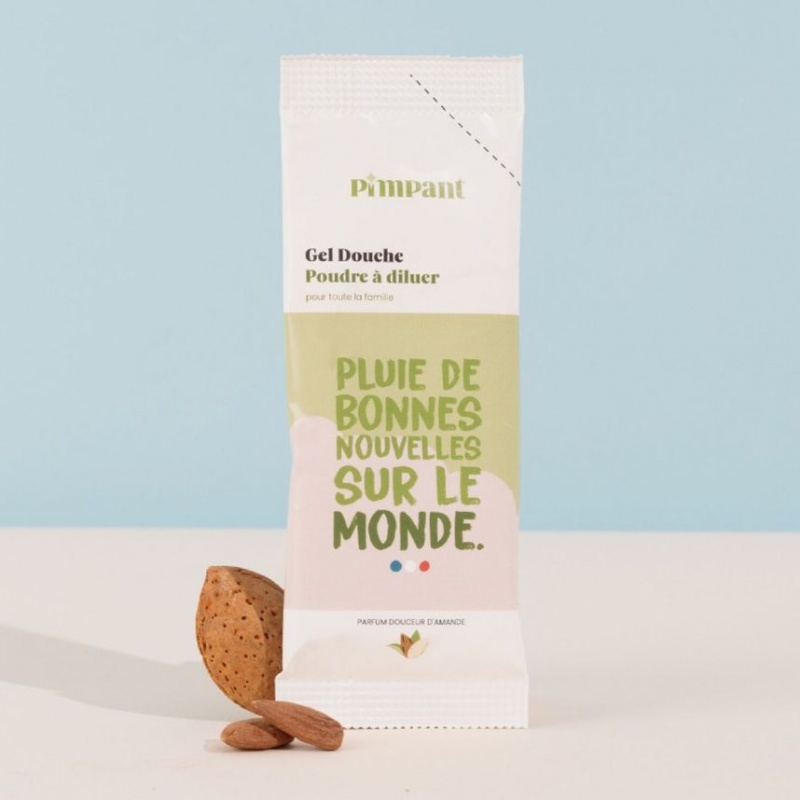 Gel douche poudre à reconstituer - Amande douce Pimpant