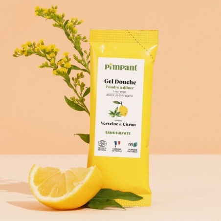 Gel douche poudre à reconstituer - Verveine & Citron Pimpant - Pimpant