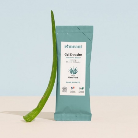 Gel douche poudre à reconstituer - Aloe Vera Pimpant - Pimpant