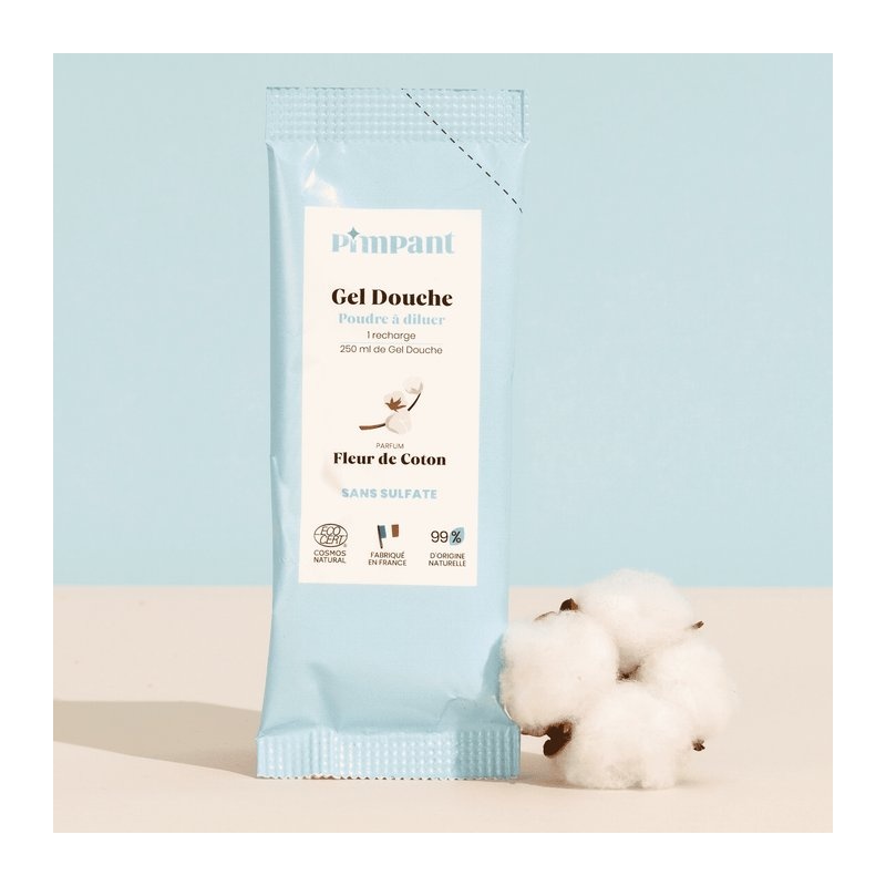 Gel douche poudre à reconstituer - Fleur de Coton Pimpant