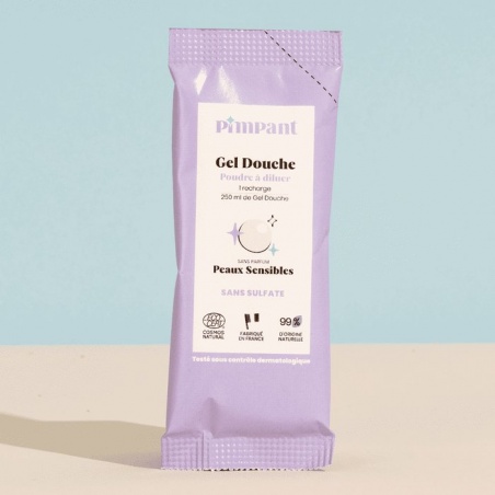 Gel douche poudre à reconstituer - Peaux Sensibles, Sans Parfum Pimpant - Pimpant