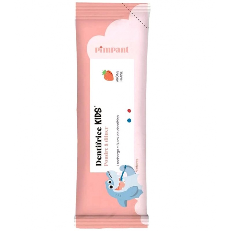 Recharge Dentifrice enfant fraise à dissoudre Pimpant