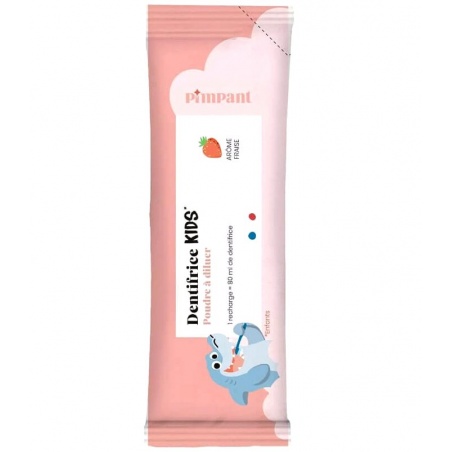 Recharge Dentifrice enfant fraise à dissoudre Pimpant - Pimpant