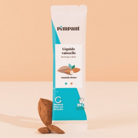 Recharge Liquide Vaisselle en poudre à reconstituer - Amande Douce Pimpant - Pimpant