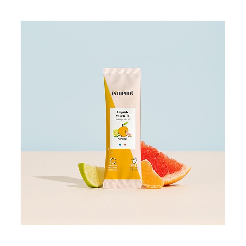 Recharge Liquide Vaisselle en poudre à reconstituer - Agrumes Pimpant