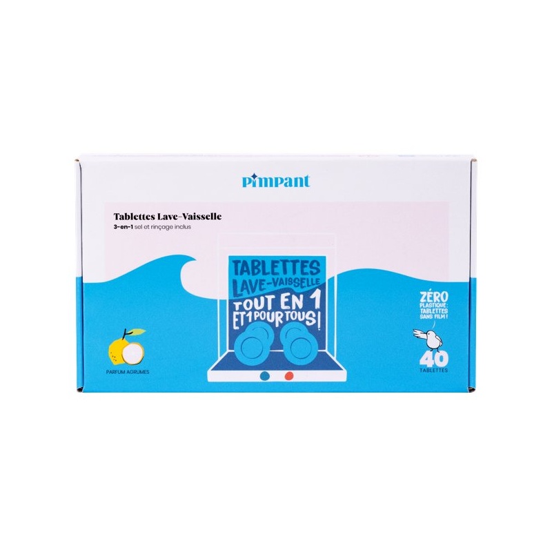 Tablettes lave-vaisselle écologique 3-en-1 - Pimpant