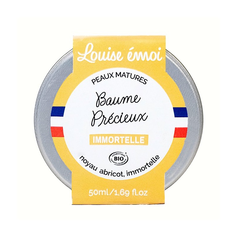 Baume Précieux Immortelle Bio Louise émoi - Pot de 50 ml - Soin nourrissant anti-âge naturel