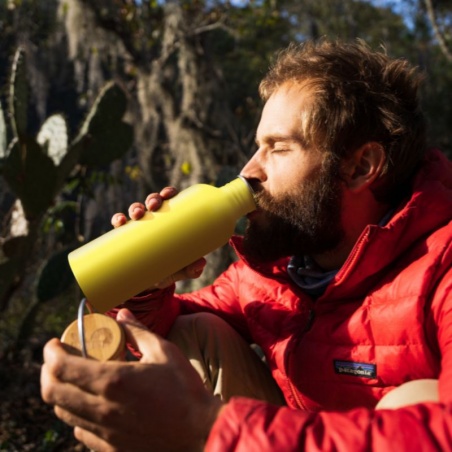 Bouteille isotherme en inox 750 ml Jaune Imperial Bambaw