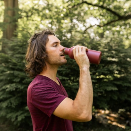 Bouteille isotherme en inox 750 ml Rouge Cerise Bambaw