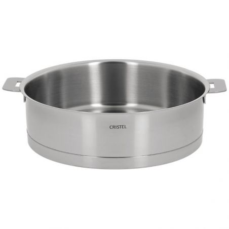 Sauteuse inox Cristel Strate 20 cm à poignée amovible - Cristel