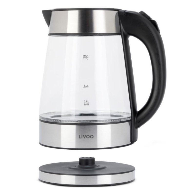 Bouilloire en verre et inox Livoo