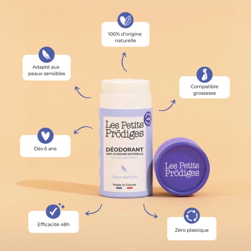 Déodorant en stick 48H Sans Parfum Les petits prödiges