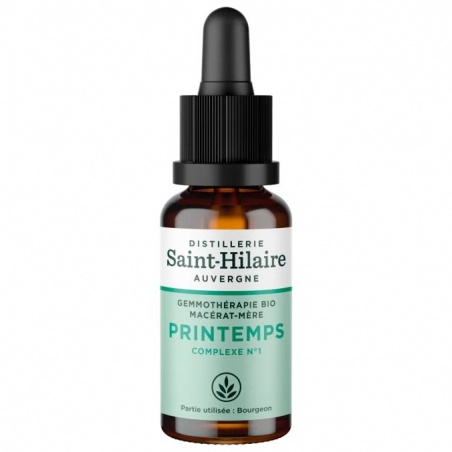 Complexe gemmothérapie Printemps (changement de saison) - macérat de bourgeons bio Distillerie Saint-Hilaire - Distillerie Saint-Hilaire