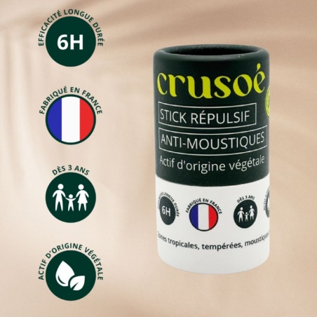 Stick répulsif anti-moustiques Crusoé