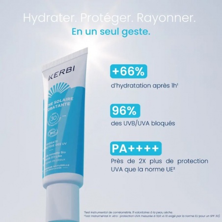 Crème solaire hydratante spf30 - 40ml Kerbi