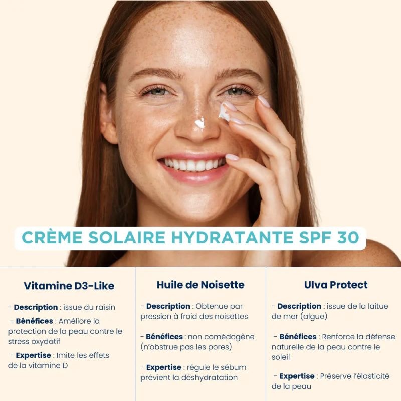 Crème solaire hydratante spf30 - 40ml Kerbi