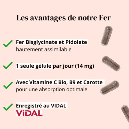 Avantages du Fer bysglycinate Argalys