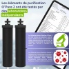 Cartouche Weeplow noire au charbon actif (O'Pure 2) - lot de 2 Weeplow