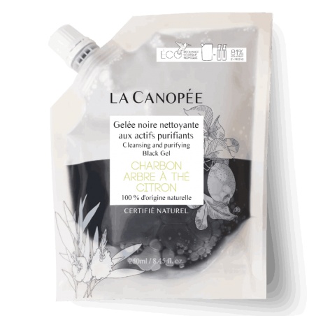 Recharge Gelée noire Nettoyante aux Actifs Purifiants La Canopée - La Canopée