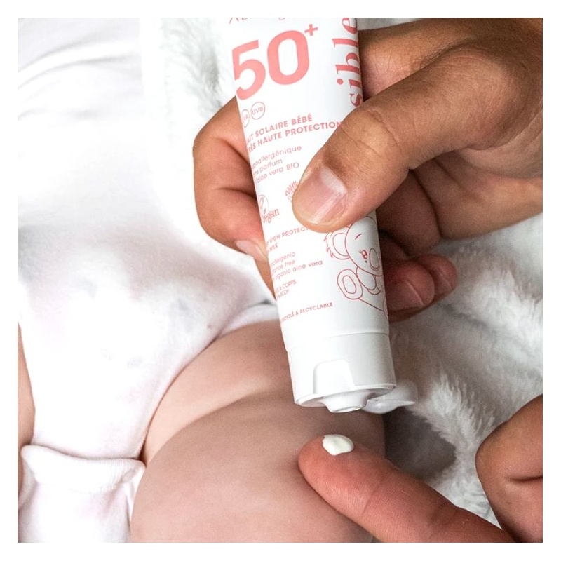 Lait solaire bébé très haute protection SPF50+ Alphanova