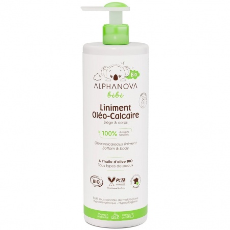 Liniment oleocalcaire Bio bébé 400ml Alphanova - Alphanova