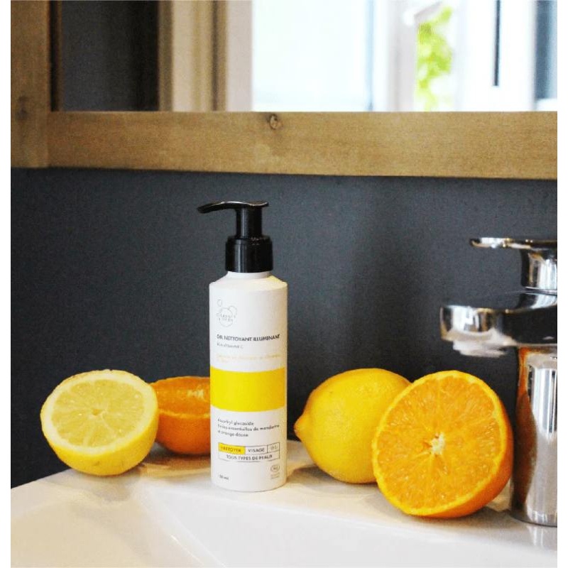 Gel nettoyant illuminant à la vitamine C Clémence & Vivien