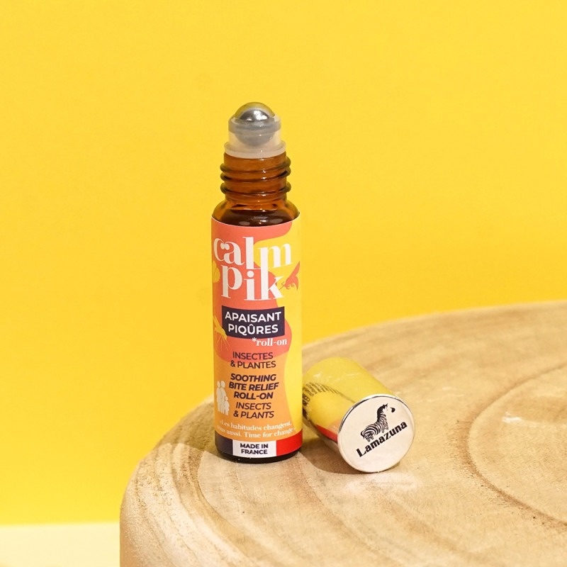 Apaisant piqûres en roll on Calm Pik Lamazuna