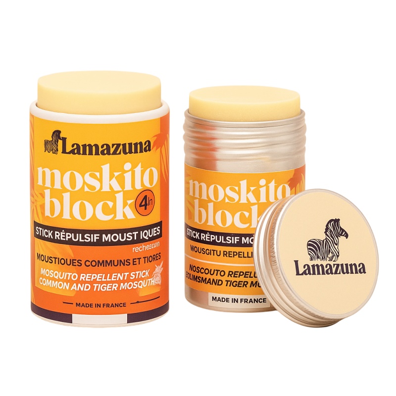 Pack Répulsif stick Moskito Block + recharge Lamazuna