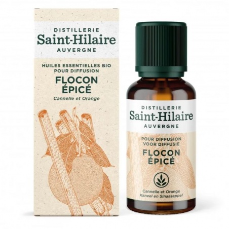 Synergie d'Huiles Essentielles à diffuser Flocon Epicé Distillerie Saint-Hilaire - Distillerie Saint-Hilaire