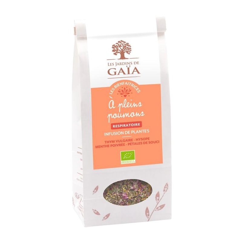 Tisane respiratoire À Pleins Poumons bio - 60g Les jardins de Gaïa
