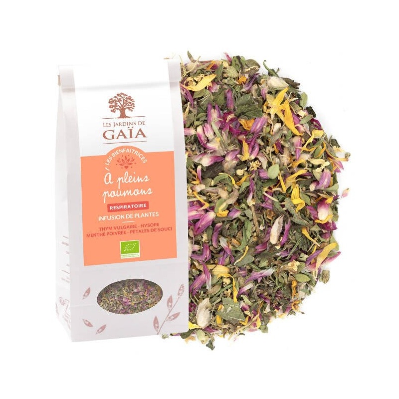 Tisane respiratoire À Pleins Poumons bio - 60g Les jardins de Gaïa