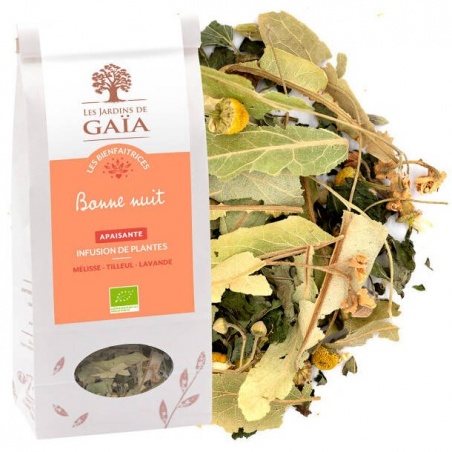 Tisane Sommeil BIO Bonne Nuit - 50g Les jardins de Gaïa - Les jardins de Gaïa