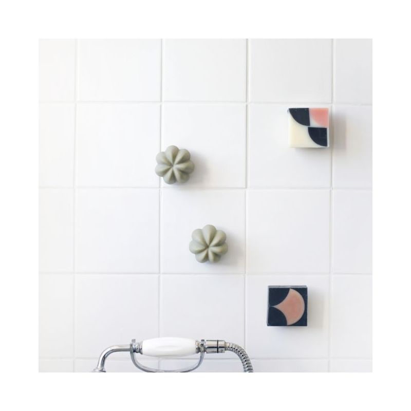 Porte-savon aimanté à ventouse - pack de 3